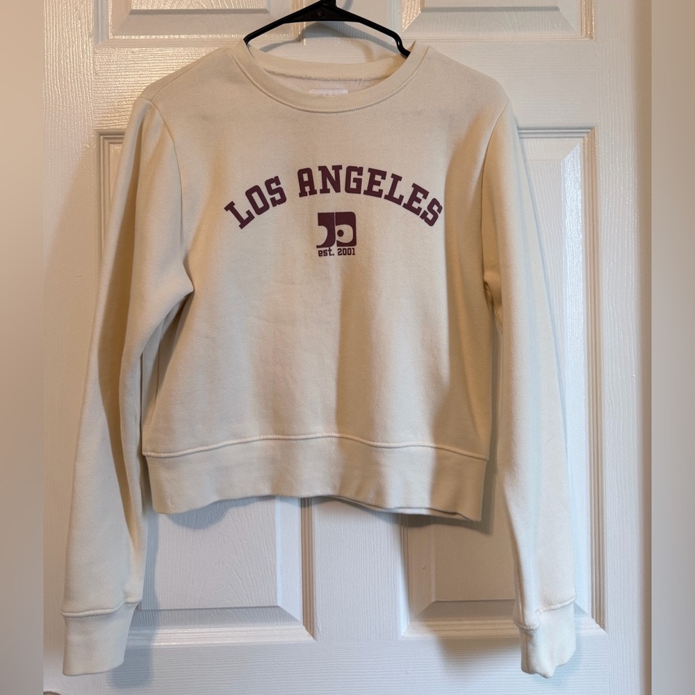 Joe’s Jeans Los Angeles Graphic Crewneck Sweatshirt - Cream